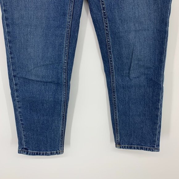 Everlane Jeans Crop Original Cheeky High Rise Blue Denim Straight - Picture 7 of 14